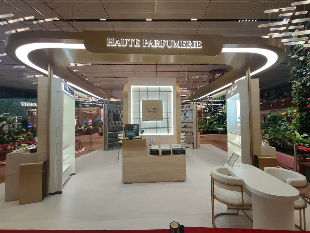 Haute Parfumerie travel retail pop-up
