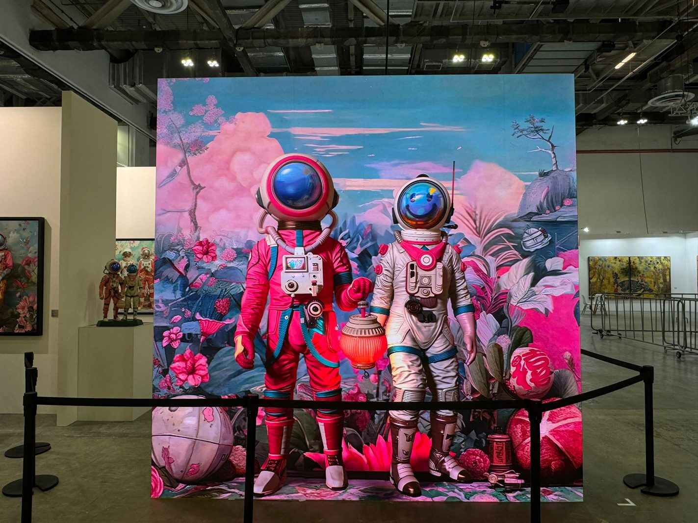 Large-format print at Art SG