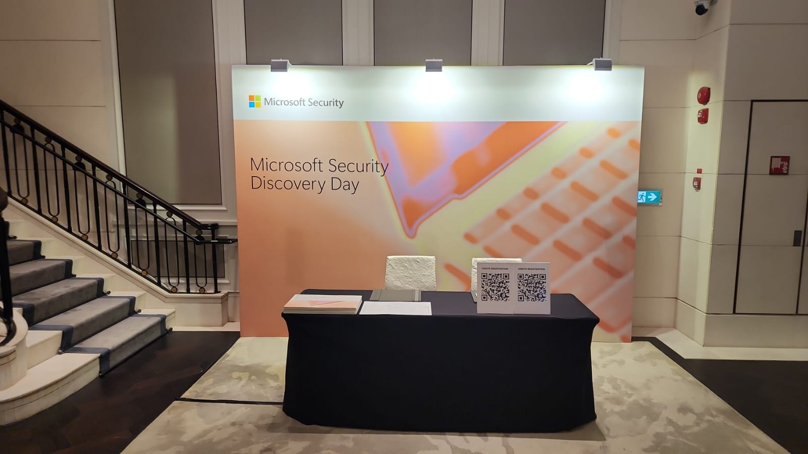 Microsoft Security conference backdrop